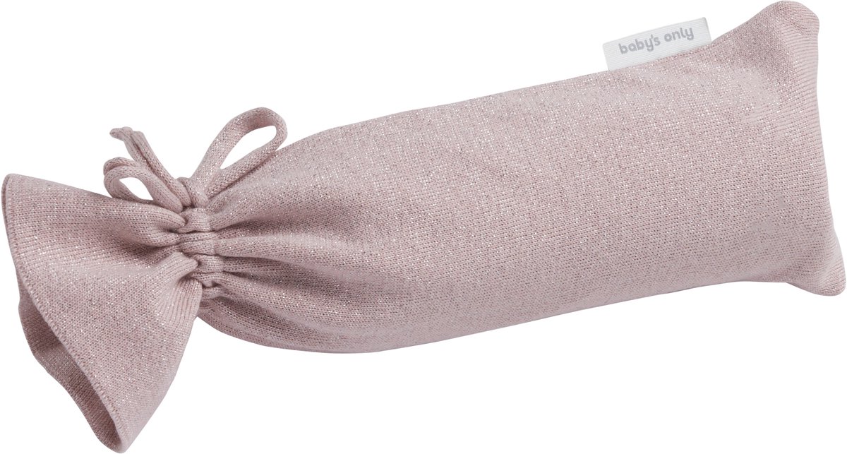 Goedkoopste Baby's Only Gebreide baby kruikenzak - Kruikhoes Sparkle - Zilver-Roze Mêlee - Met subtiel glittertje