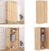 vidaXL Armoire 90x52x200 cm Bois d'ingénierie Chêne Sonoma - Armoire - Garde-robes - Armoire - Armoires