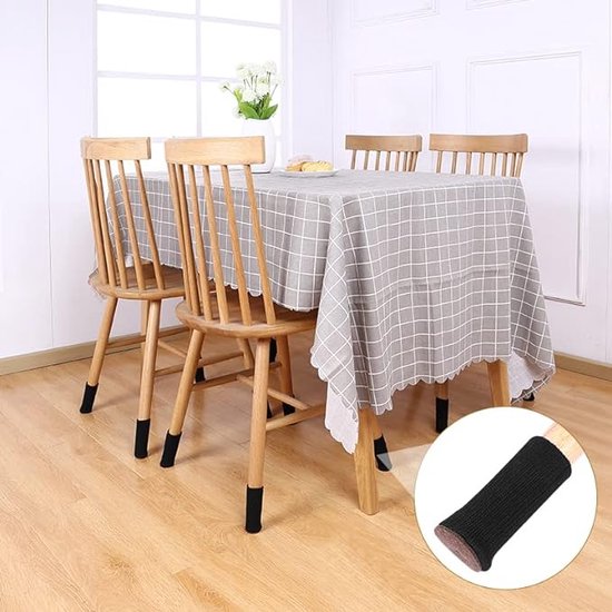 24Pcs Gebreide Stoel Sokken Met Leuke Kat Poten Ontwerp 6 Patronen Meubels Been Caps Anti Kras Anti-Noise Stoel Been Vloerbeschermers