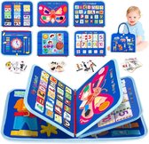 EXTRA DIK Montessori Bezigheid Boek Voor Peuters met - Draagbare Activiteit Boek Voor Kleuters - Kinderboek - Gesp Rits Boek Speelgoed Voor Kinderen - Activiteiten Voor Peuters