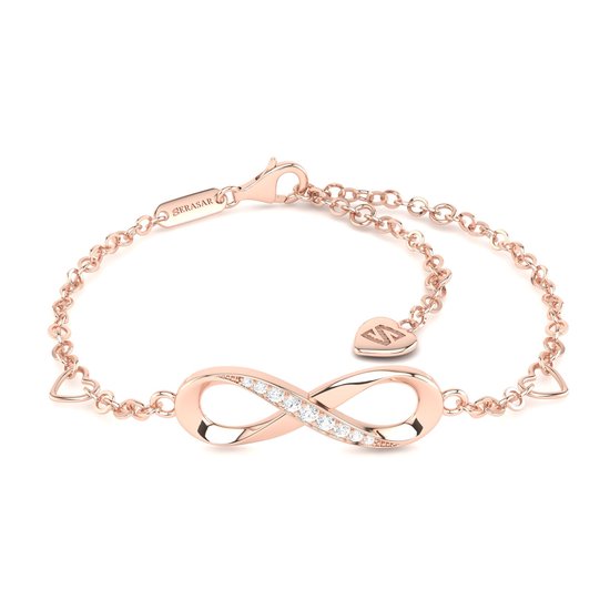 Bracelet SERASAR [Infinity] avec icône Infini pour filles, or rose, bijoux pour adolescents haut de gamme