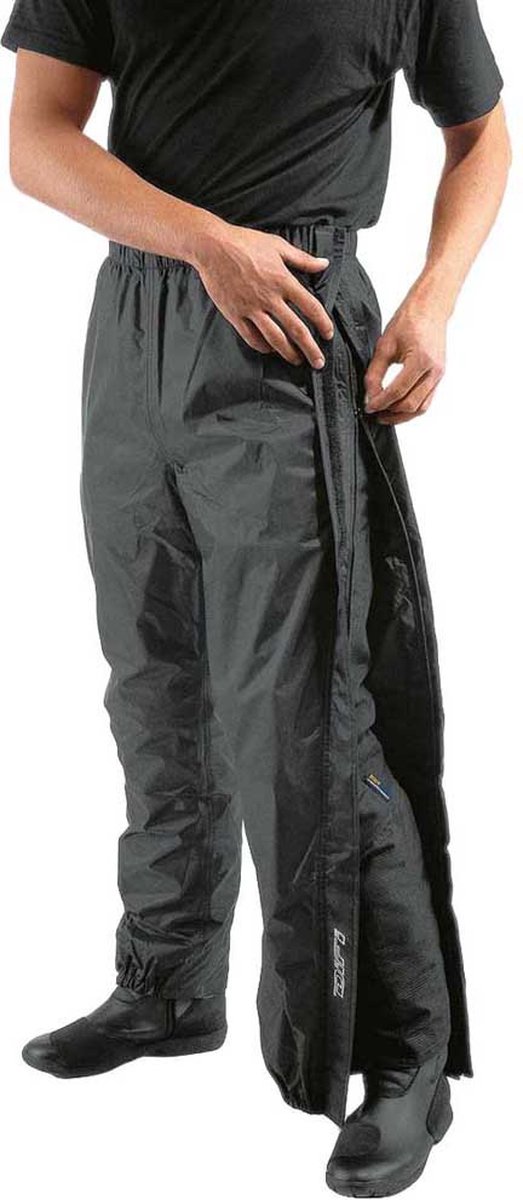 Difi Zip Regenbroek Zwart