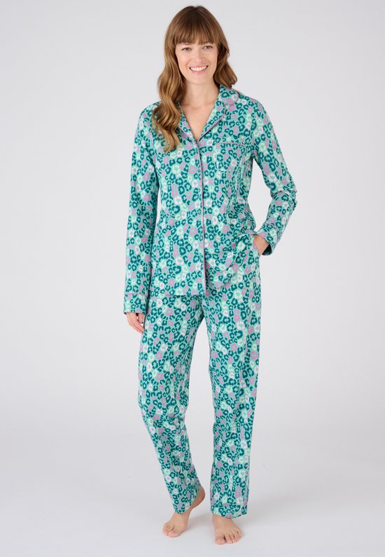 Damart - Pyjama met knopen - Vrouwen - Groen - 50-52 (XL)
