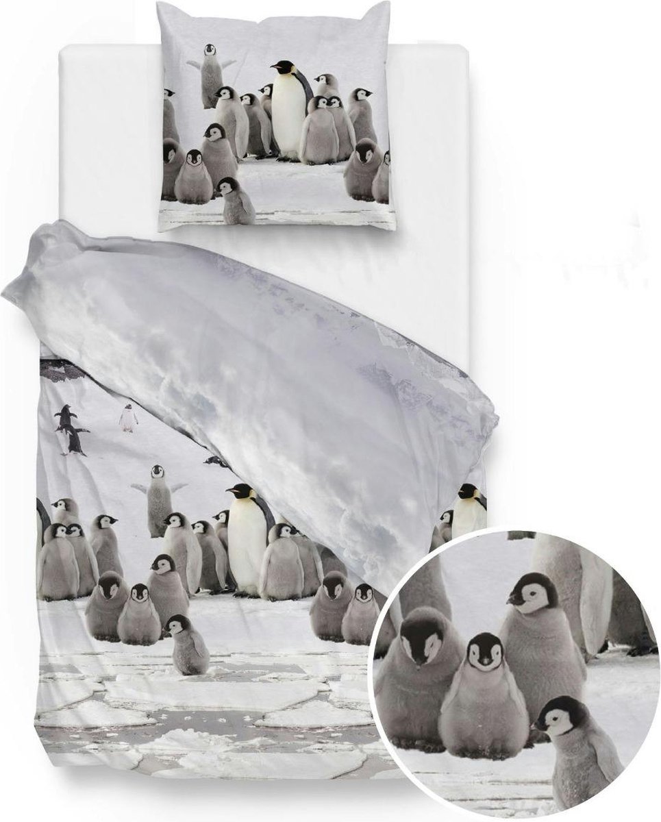 Zohome Tadzio Dekbedovertrek - Flanel - white