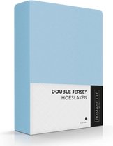 Romanette Hoeslaken Double Jersey Blauw 140/150 x 200/210/220 cm