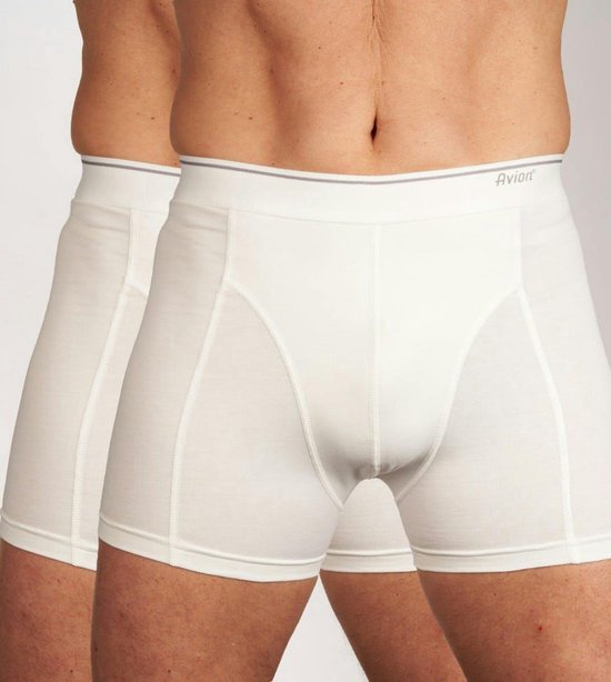 Avion Lange short - 2 Pack Wit - 8233-white - M - Mannen