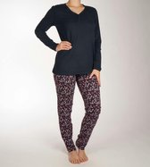 Schiesser Pyjama lange broek - 804 Blue - maat 46 (46) - Dames Volwassenen - 100% katoen- 180121-804-46