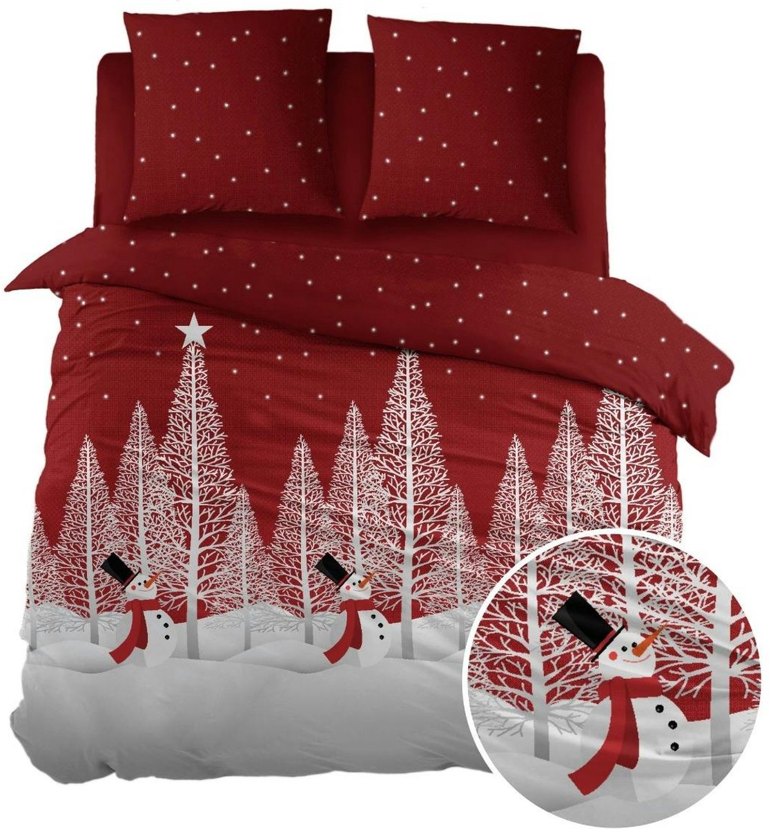 Sleepnight Dekbedovertrek - Multi Print Flanel - B 140 x L 200 cm/B 140 x L 220 cm - 1-persoons - 003426-B 140 x L 200/220 cm