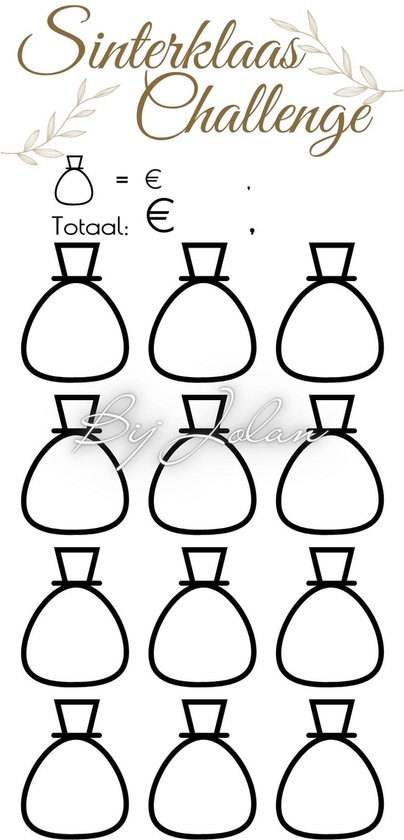 001 Cash Stuffing Challenge Kaarten - 10 stuks - Gelamineerd - BijJolan - Budgetplanner - Spaar Challenge kaarten