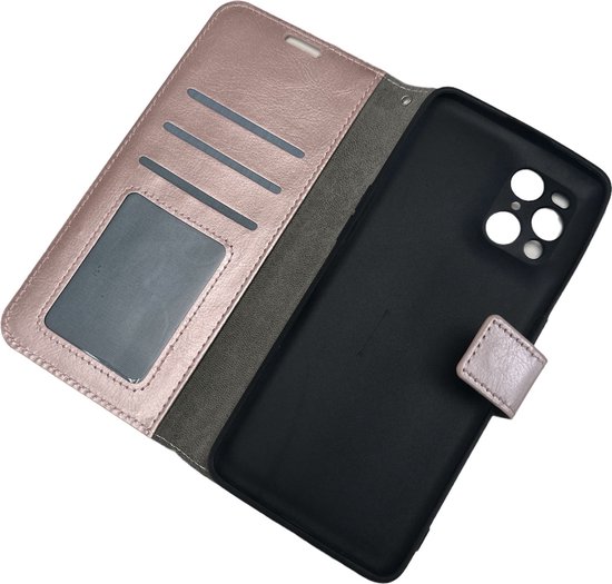 Étui à livres Oppo Find X3 Pro or rose