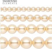 Swarovski Elements, 65 pièces de perles Swarovski , 6 mm, or (5810)