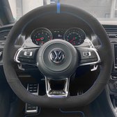 JDtuning | Couvre volant Golf 7 Premium Alcantara | DSG GTI R Scirocco Passat Volkswagen – Blauw