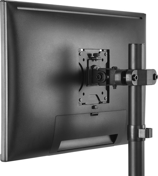 Support Moniteur Pour Tube Maclean MC-983 - Compatible 17-32'' - 8kg Max - Inclinaison Et Rotation Réglables