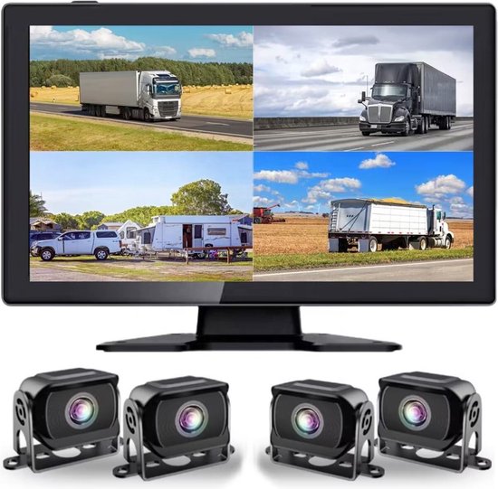 Foto: Zenxstore voertuig gemonteerde alles in n machine met intelligente panoramische bewakingscamera en scherm ultime geschikt voor kampeerwagens trucks klepwagens en nog meer grote wagens