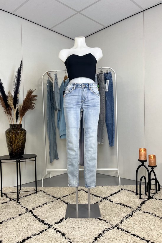 Cora | Skinny Jeans, Blauw, Maat 36