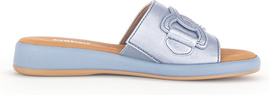 Gabor -Dames - turquoise - slippers & muiltjes - maat 38.5