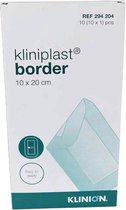 Voordeelverpakking 4 X Kliniplast Border eilandpleister, 8x15cm, steriel, 50 stuks