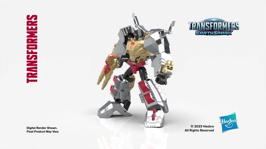 Figurine Transformers Bumblebee EarthSpark – Deluxe 12,5 Cm, Conversion 2 En 1 En 21 étapes, Avec Blaster, Pièce Build-a-figure Incluse