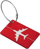 étiquette de voyage | Étiquette de bagage | Etiquette de bagage | Aluminium | ROUGE