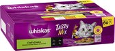 Whiskas 1+ Tasty Mix Adult Kattenvoer Chef's Choice in Saus 60 x 85 gr