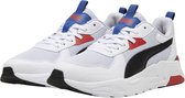 PUMA Trinity Lite Heren Sneakers - Silver Mist-PUMA Black-PUMA White-Club Red - Maat 44.5