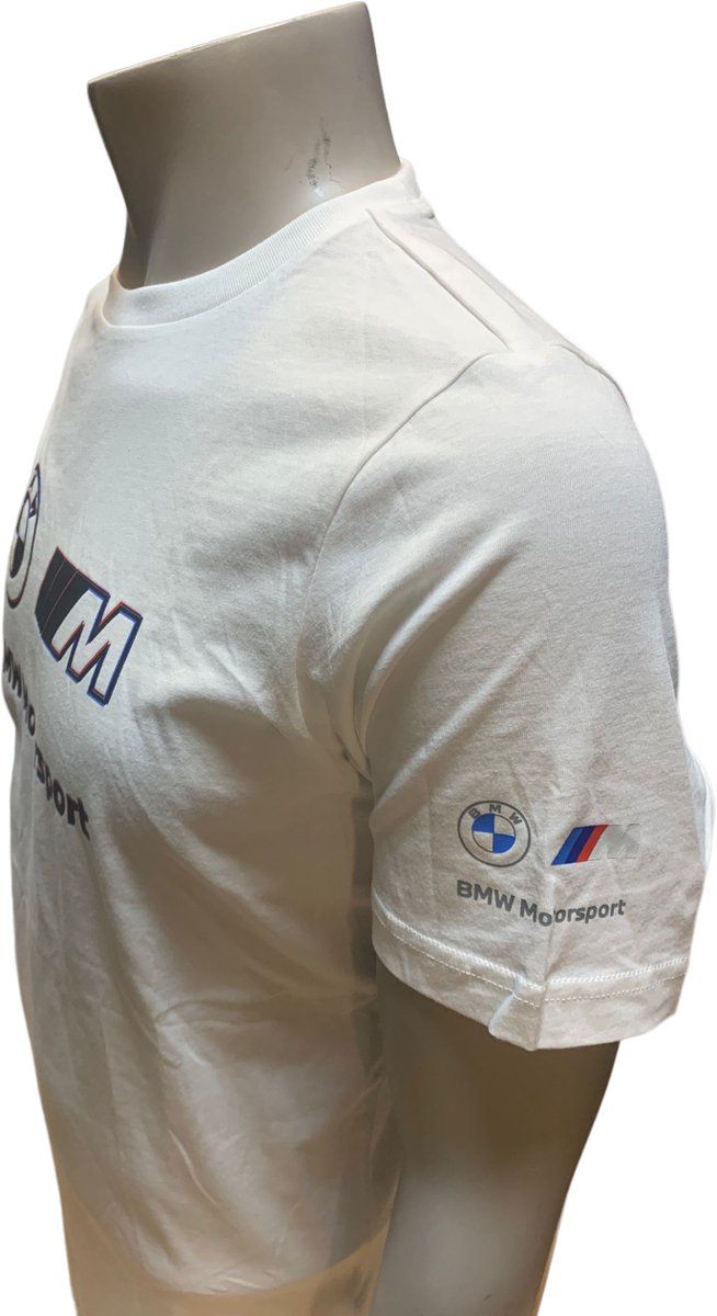 PUMA - BMW MMS Logo Tee - T-shirt - Wit - Mannen - Maat L van PUMA. — afbeelding 2