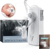 Vivaly® Aerosoltoestel - Ultrasone Vernevelaar - Inhalator - Nebulizer - Inhalatieapparaat voor Kinderen en Volwassenen - Gezichtsstomer - 3 Mondstukken - Oplaadbaar - Incl. Luxe Opbergtas