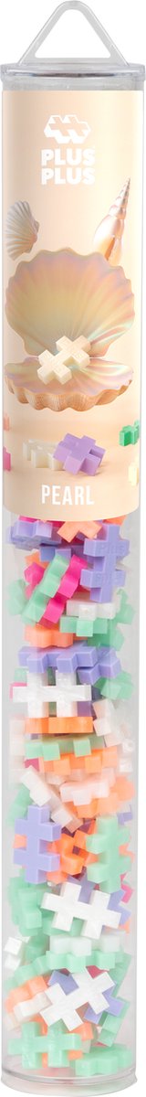 Plus-Plus Tube pearl 100 delige bouwset - 4315 - Bouwspeelgoed - Constructiespeelgoed - Set met bouwstenen - Vanaf 5 jaar — afbeelding 2