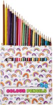 24x Kleurpotloden Regenboog - Kleuren & Tekenen - Multikleur - Potlood - Voor Kinderen