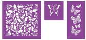 Crafters Companion - Stencil Set - Delightful Butterflies
