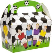 Traktatiedoosjes Voetbal 24 STUKS - Voetballen - Verpakking Cadeau - Traktatie - Doosjes - Voor Uitdeelcadeaus - 12 x 12,5 cm