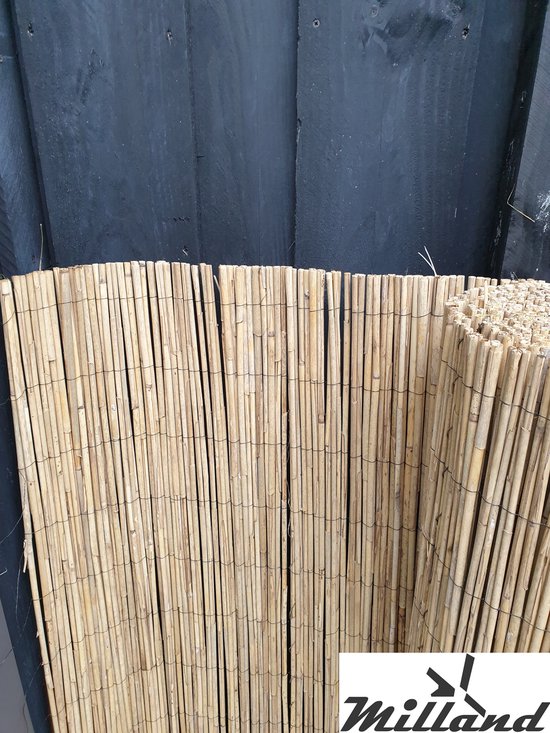 Praknu Riet Balkonscherm, inkijkbescherming, van hout, FSC
