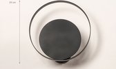 Lumidora Wandlamp 74133 - Voor binnen - G9 - Zwart - Metaal - ⌀ 25 cm