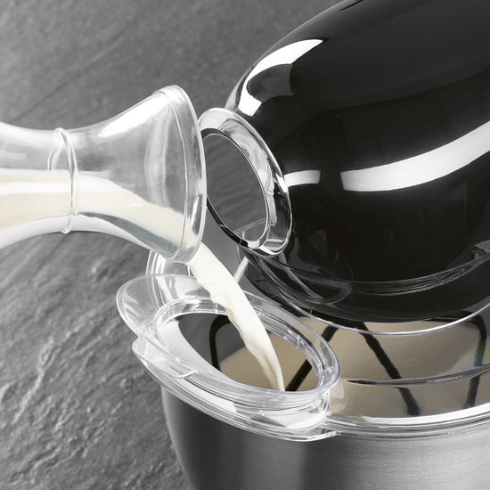 GOURMETmaxx Keukenmachine & roerapparaat, multifunctionele keukenhulp incl. mengkom en opzetstukken, krachtige mixer met garde en meer, elektrische kneedmachine, zwart van Gourmet Maxx — afbeelding 5