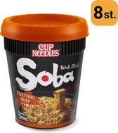 Nissin Soba Cup Sukiyaki Beef - Voordeelverpakking - 8 stuks