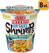 Nissin Cup Noodles Soy Sauce Shrimps - Voordeelverpakking - 8 stuks