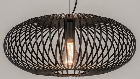 Lumidora Hanglamp 73609 - FELIX - E27 - Zwart - Metaal - ⌀ 50 cm
