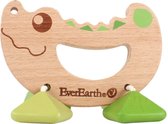 EverEarth Krokodil Rammelaar - Houten speelgoed - Kleurrijk - FSC-gecertificeerd - Cognitieve ontwikkeling - Stimuleert waarneming