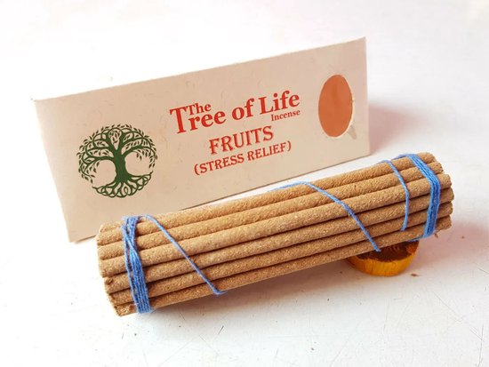The Tree of Life Fruits Wierrook stokjes - Incense sticks Stress Relieve - wierook stokjes - Ancient Nepal - Lange brandtijd