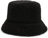 Teddy Bucket Hat / Vissershoed | Zwart | Polyacryl | One Size