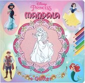 Disney Mandala colorbook glitter - Princess - prinsessen - Ariel, sneeuwwitje, Jasmine - kleurboek