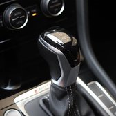 LED Verlichte DSG Pook knop geschikt voor VW/SEAT/AUDI/SKODA - AUTOMAAT - ZILVER - WIT LICHT