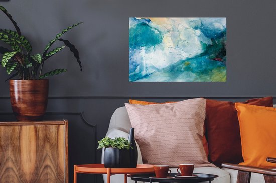 Stickers muraux - Mer - Storm - Aquarelle - 60x40 cm - Feuille adhésive