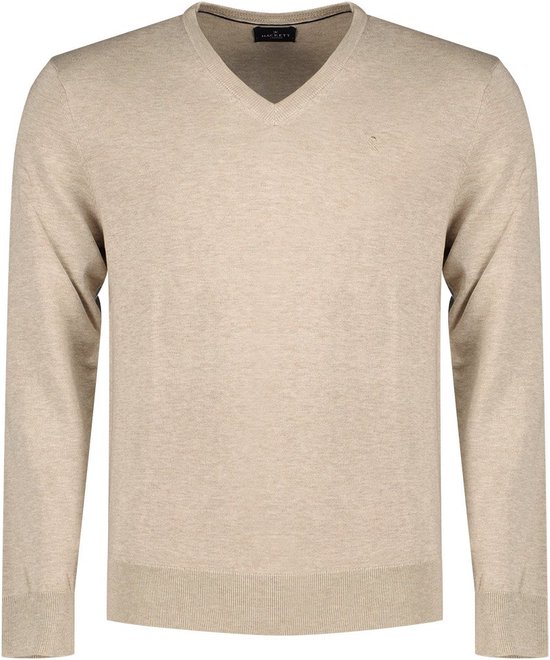 Hackett Hm703083 V-hals Sweater Beige M Man