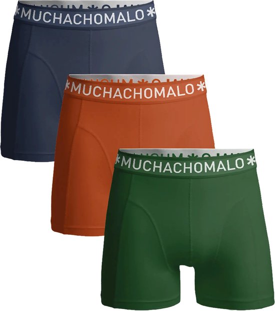 Muchachomalo 3-Pack Heren Boxershort - Solid - XXL - Zwart