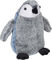Relaxdays deurstopper pinguïn - knuffel deurstop - stof & zand - woonkamer - kinderkamer