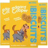 3x Edgard & Cooper Adult Biscuit Kalkoen & Kip 400 gr