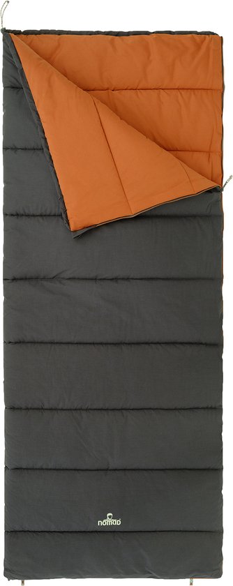 NOMAD® Condor Reversible Slaapzak | 205 x 80 | Grijs | Dekenmodel | Aanritsbaar | 2-Wegs rits | Incl Hoes