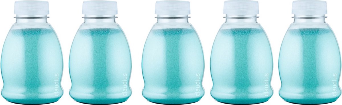 Goedkoopste Scrubzout Hamam - 375 gram - Fles met transparante dop - Set van 5 stuks - Hydraterende Lichaamsscrub