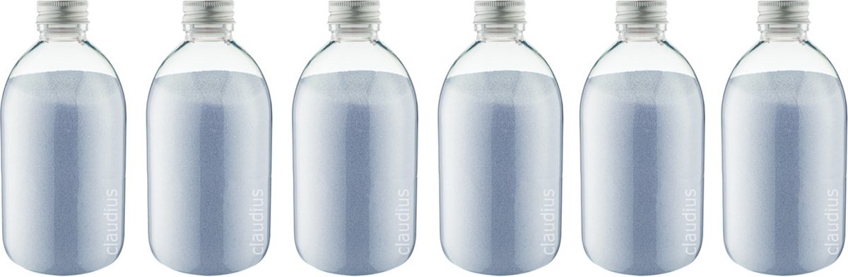 Goedkoopste Scrubzout Lavendel - 650 gram - Fles met aluminium dop - set van 6 stuks - Hydraterende Lichaamsscrub